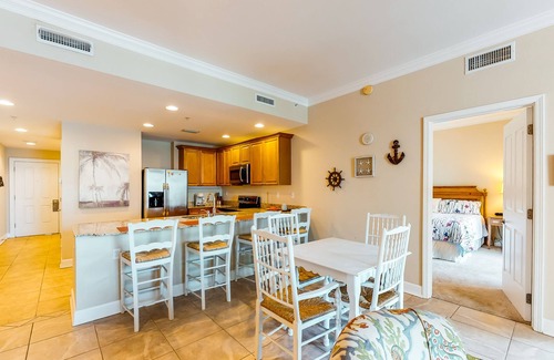 Upper Grand Lagoon Condo | Waterfront Snowbird retreat with private balcony & pool - near the beach
