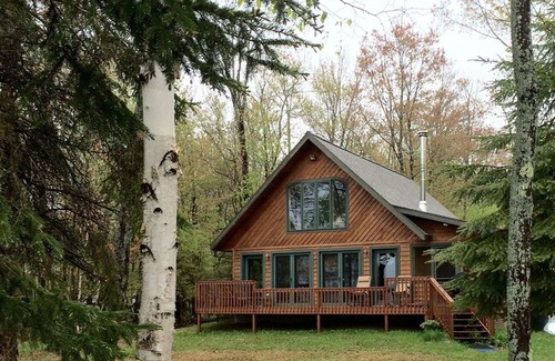 Sault Ste. Marie House | Waterfront Sugar Island Cabin! Freighters, Fishing, The Best of the UP!