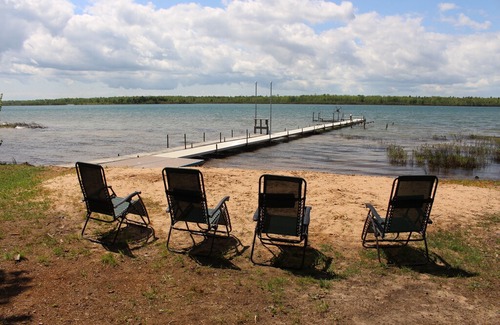 Sault Ste. Marie House | Waterfront Sugar Island Cabin! Freighters, Fishing, The Best of the UP!