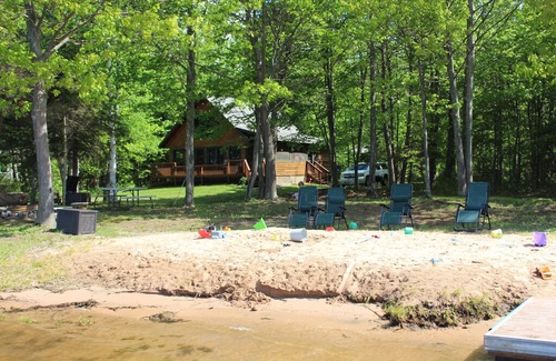 Sault Ste. Marie House | Waterfront Sugar Island Cabin! Freighters, Fishing, The Best of the UP!