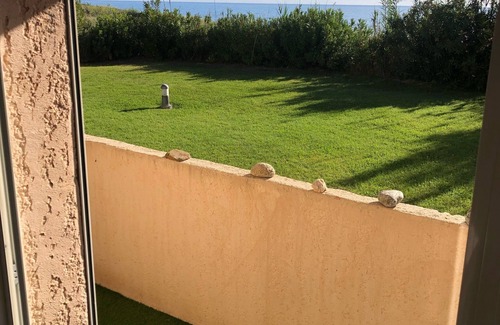 Moriani-Plage Apartment | Waterfront T2 apartment with sea view, in private residence with swimming pool