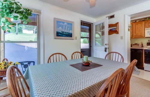 McHenry House | Waterfront Townhouse with Dock and Well-Appointed Deck - Close to Skiing