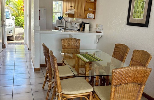 Jolly Harbour Villa | Waterfront two bed villa 3 mins walk to stunning Beach, air con and balcony