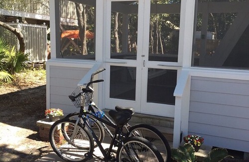 Seagrove Beach House | Watermelon Cottage ~ Just Steps To The Beach ~ Two Blocks To Seaside entrance .