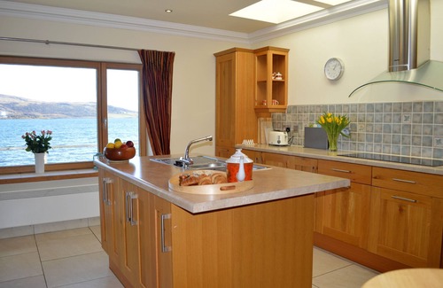 Tighnabruaich House | Waterside Villa, shore front location with 22m balcony, 5 bathrooms, sleeps 8