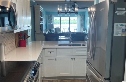 Indian Shores Condo | Waterview 105-2BR 2BA. Balcony on Inter-coastal waterway.