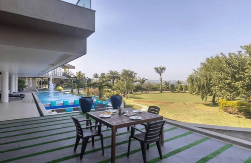 Gangavhare Villa | Waterville, Nashik by Ebony Stays | Luxury Villa in Nashik – 3BHK with Bonfire