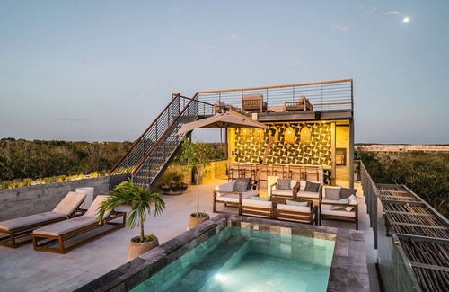 Playa Paraiso Condo | Waterworld Tulum 1BR Cenote | GYM | Rooftop Pools