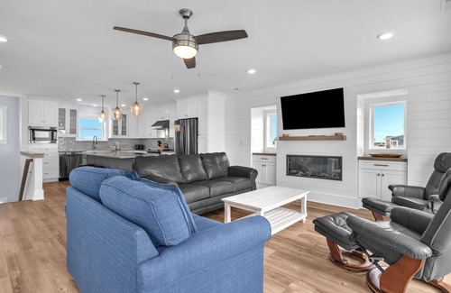 Long Beach House | Waves of Joy: Oceanfront Home with Elevated Pool and Elevator
