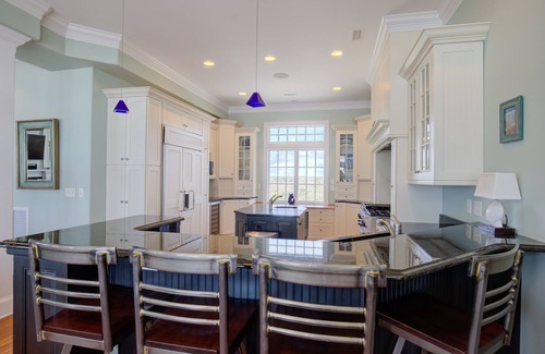 Ocean Sound Village House | Wedding-friendly beachfront home with private heated pool, hot tub, & elevator