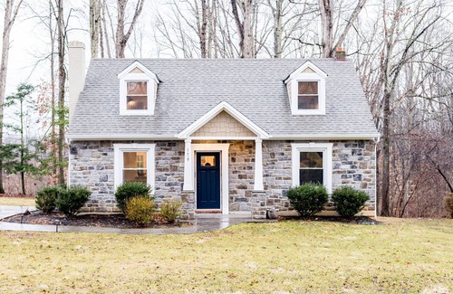 Lynchburg House | Welcome to Stone Cottage: Elegant, Work from Home, Back Deck w/Fire Pit