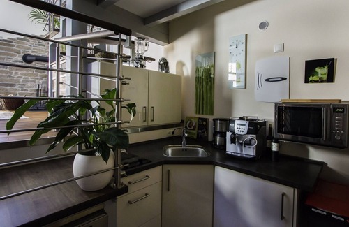 Tauberbischofsheim Apartment | Wellness Relax Loft (70sqm) with integrated sauna, fireplace and private terrace