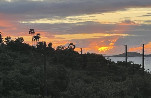 Contant Farms Villa | Westin resort.Beautiful ocean view over Cruz Bay. Quiet hillside unit.
