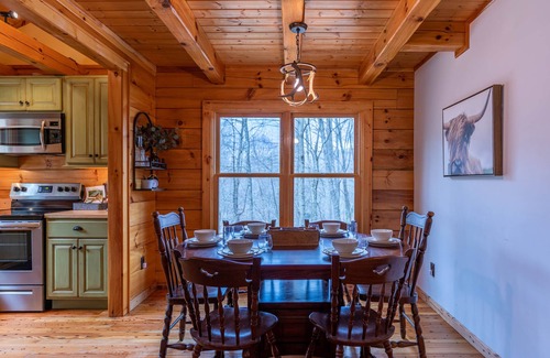 Sugar Grove Cabin | Whiskey Creek Cabin - Peaceful creekside cabin with hot tub!