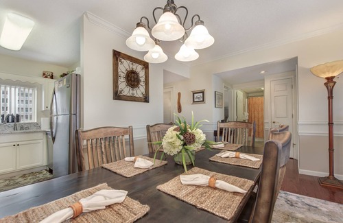 Pigeon Forge Condo | Whispering Pines 113 | Spacious Balcony, Fireplace