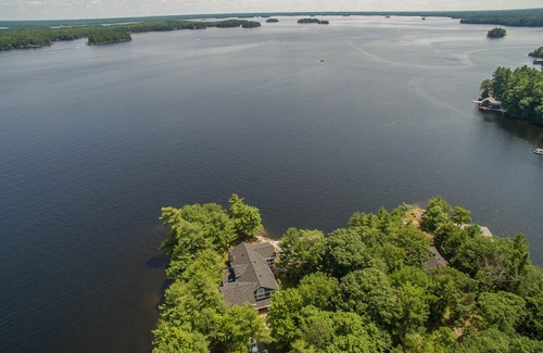 Muskoka Lakes Cabin | Whispering Pines ~ set on a private peninsula on Lake Muskoka!
