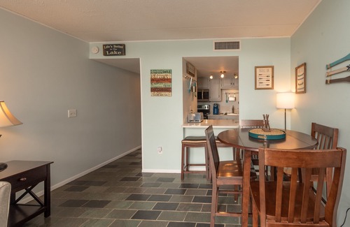 Thayerville Condo | Will O' The Wisp 306C: Unique Lakefront One Bedroom Condo with Great Fireplace &