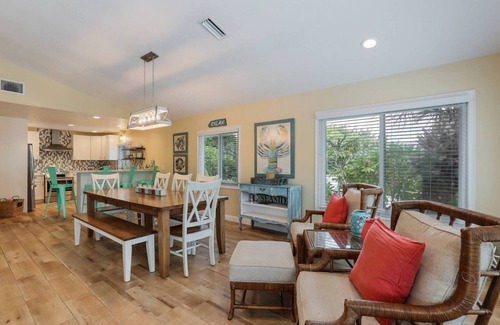 Anna Maria House | Willow Walk: 3 Homes to Beach! West of Gulf Dr, Pool, Poolside Lounge Area by Anna Maria Life