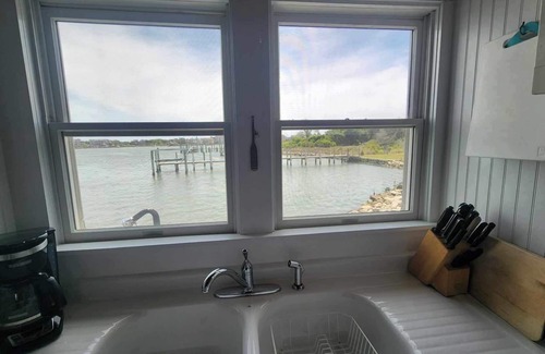 Ocracoke House | Windmill Point: Perfect location to watch the ferries come and go.