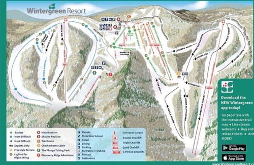 Treeloft Ski Chalet | WinterGreen Resort Chalet-Huge deck over Scenic View, 3 BR, 2 BA, Ski In/Ski Out