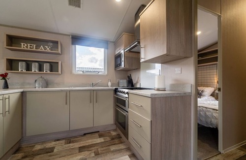 Fence Cabin | Wiswell View Lodge: Pendle View Holiday Park