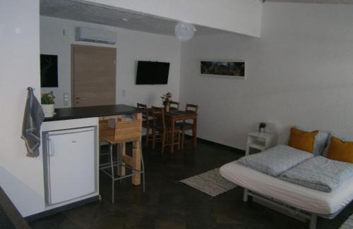 Piesteritz Apartment | Wohnen im ehemaligen Kaminstudio mit Klimaanlage
