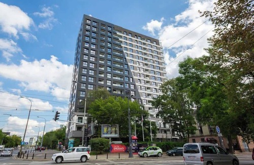 Wola Apartment | Wolska 45 | Dark Blue Studio | Air Conditioning