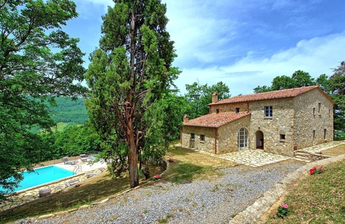 San Casciano dei Bagni Villa | Wonderful private villa for 10 people with WIFI, A/C, private pool and panoramic view