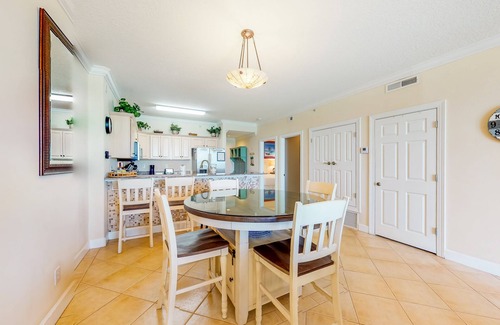 West Panama City Beach Condo | Wonderful 5th-floor condo in Gulf-front building with pool & central AC