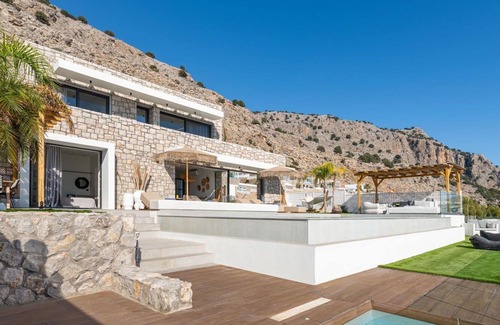Prassonissi Villa | Wonderful private villa for 8 guests with WIFI, A/C, private pool, TV, balcony and parking