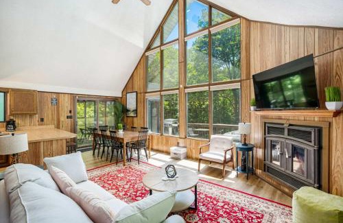 The Woods Ski Chalet | Wooded Chalet w Hot Tub & Indoor Pool, Gym Access