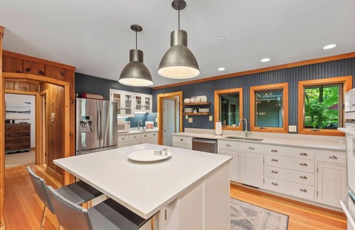 Michigan City House | Wooded Retreat in Michiana Shores