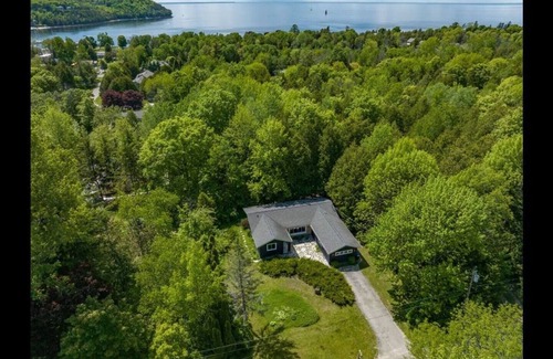 Sister Bay House | Wooded Sister Bay Retreat, Walk to town, Firepit