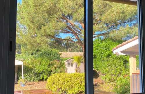 Claouey Villa | Wooden villa, quiet and not overlooked, with swimming pool, jacuzzi and wooded garden