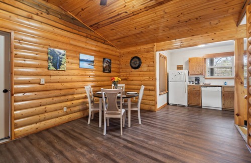 Kansas House | Woodland Escape, A rustic Charm meets Modern comfort in this 2BR 2BA home.