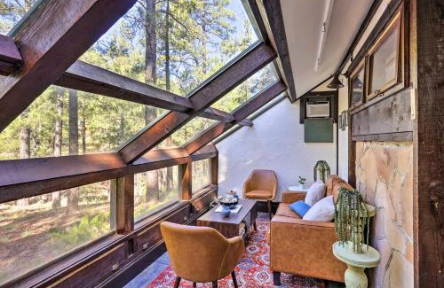Kachina Village House | Woodsy Flagstaff Hideaway with Deck and Sunroom!