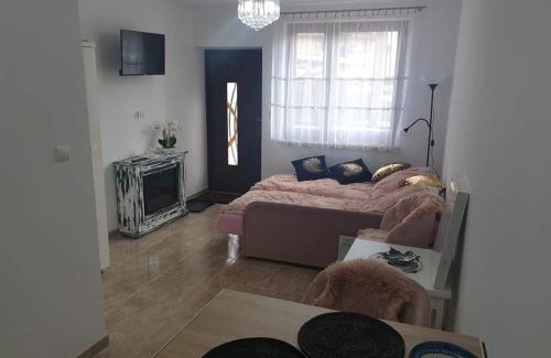 Cieplice Apartment | Wrzosówka pokój z aneksem