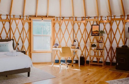 Zuzax RV Rental | Yurt Tijeras · YURT With Sleeping For 5! Your "Not-Fully-Off-The-Grid" Retreat!