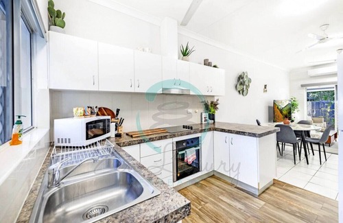 Alawa Apartment | Zen Hideaway: Cozy 2BR Haven ~ Office ~ Dual Patio
