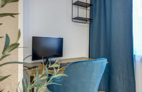 Mainz-Bingen Apartment | Zentrale Design Wohnung in Ufernähe - 105 qm - Parkplatz - Küche - Netflix