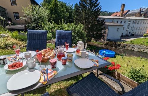 Sebnitz Apartment | Zi2 - Urlaubsmagie - Flussblickwohnung mit Pool& Sauna