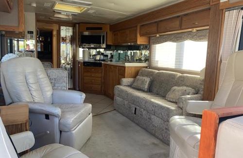 St. George House | Zion RV Stone Pool Inn, Pets stay Free, fenced in yard, relaxing waterfall!