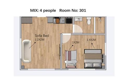 Ogibashi Apartment | ZJ301 Hanama301 The Skytree Residence A Newly Home by Tokyo Iconic Landmarks