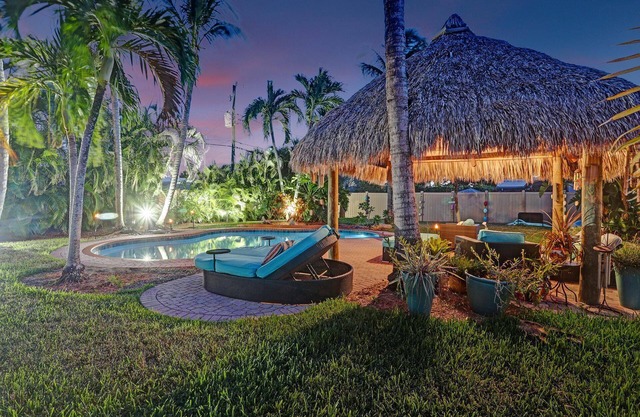 2 bedroom home with private pool and tiki hut