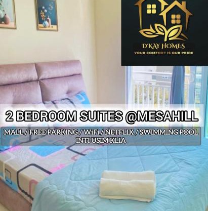 2 Bedrooms Suites at Mesahill Nilai with Mall by D'KAY HOMES, near USIM KLIA