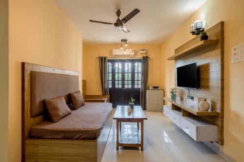 2 bhk apartment with paddy field view