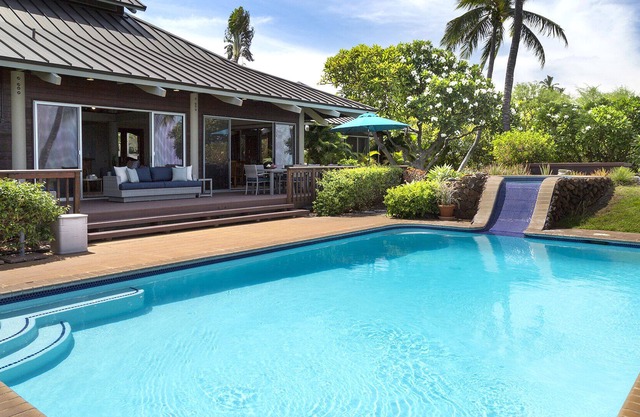3 Acre Private Waimea home with Ocean Views & Pool