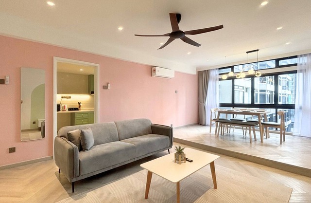 3-bedroom apartment in fabulous Kuala Lumpur with WiFi, AC