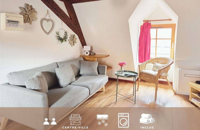 3 châteaux duplex gite - Village centre