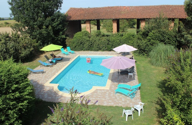 3 spacious gites that can be joined with heated swimming pool